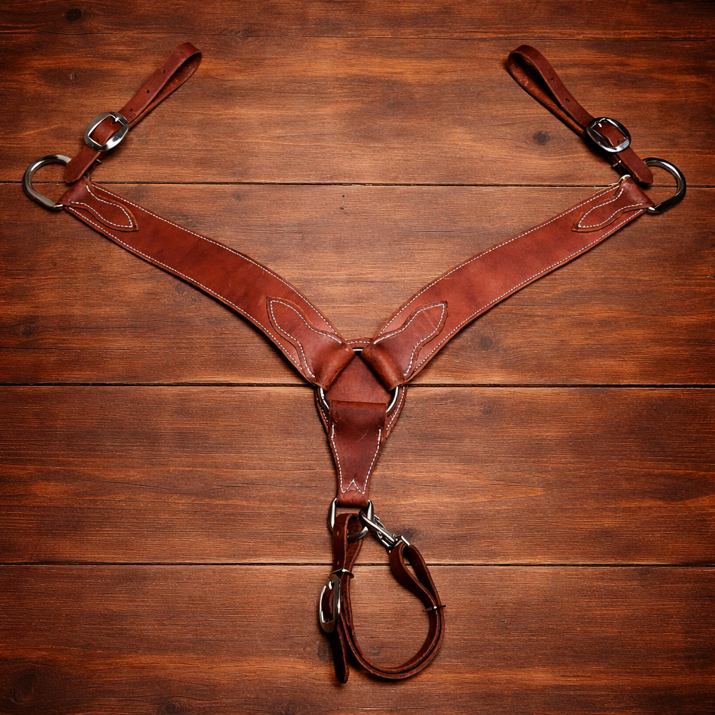 Harness Leather Breast Collar O Ring