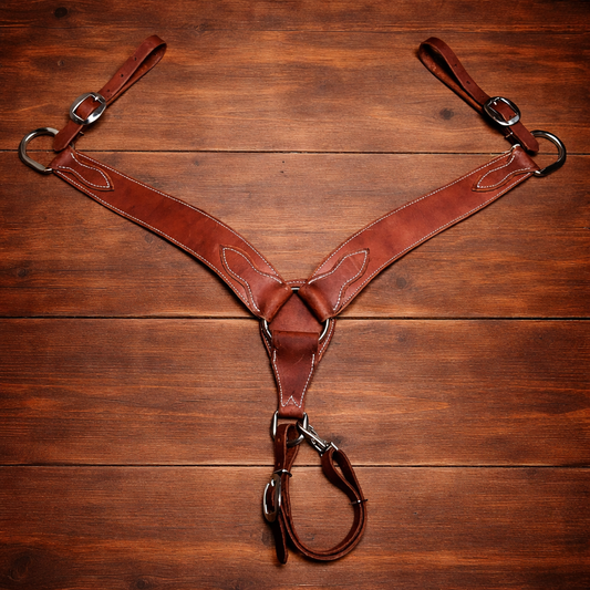 Harness Leather Breast Collar O Ring