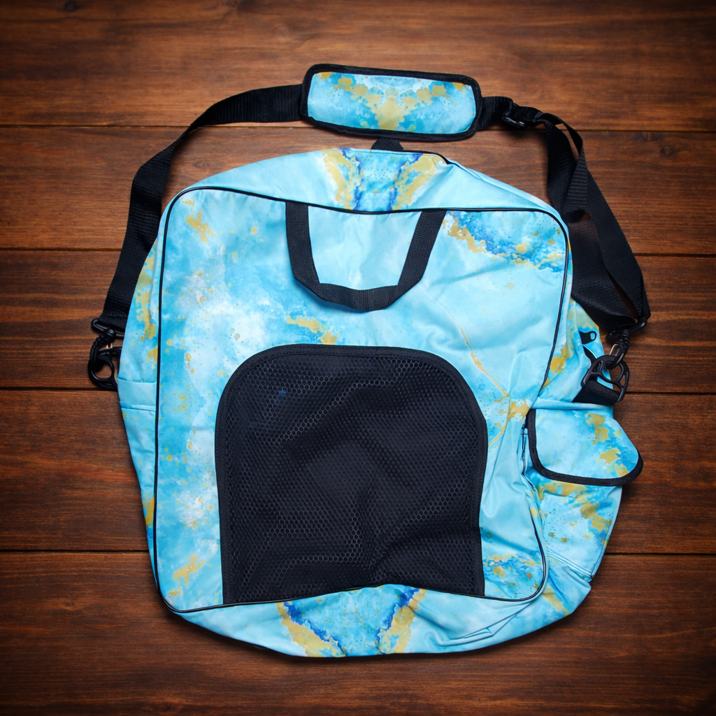 Boot Bag-Turquoise Marble