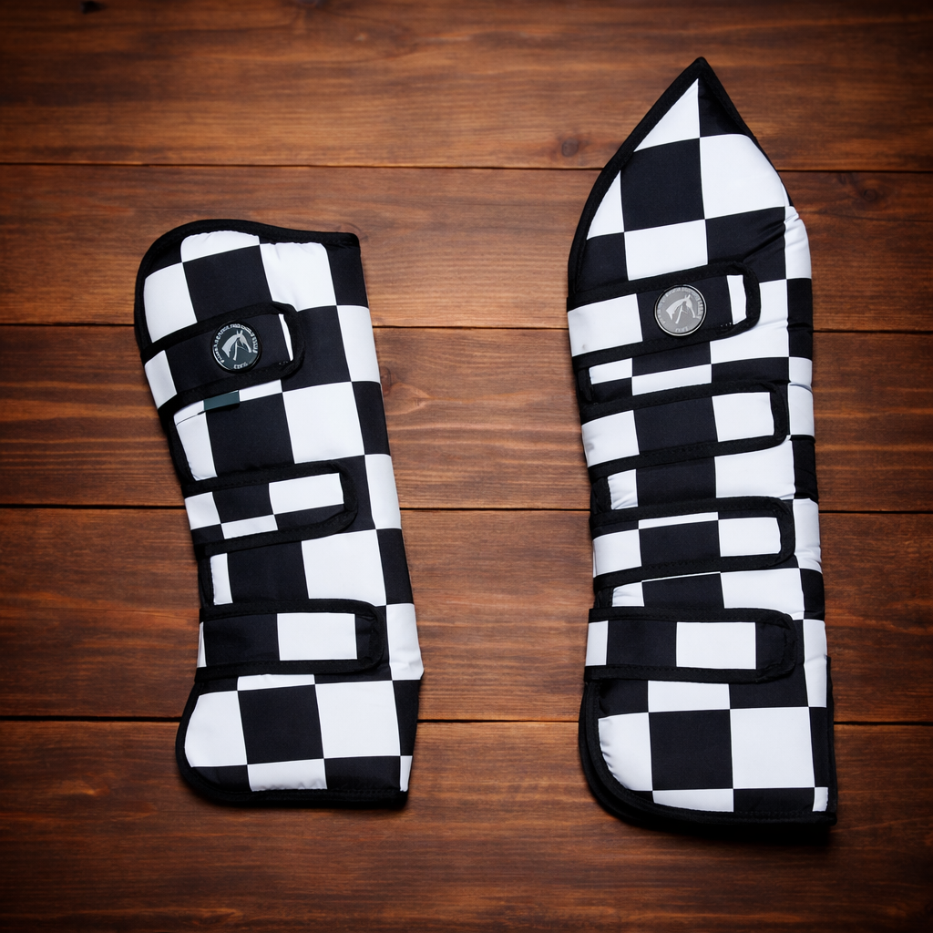 Shipping Boots-Checkered