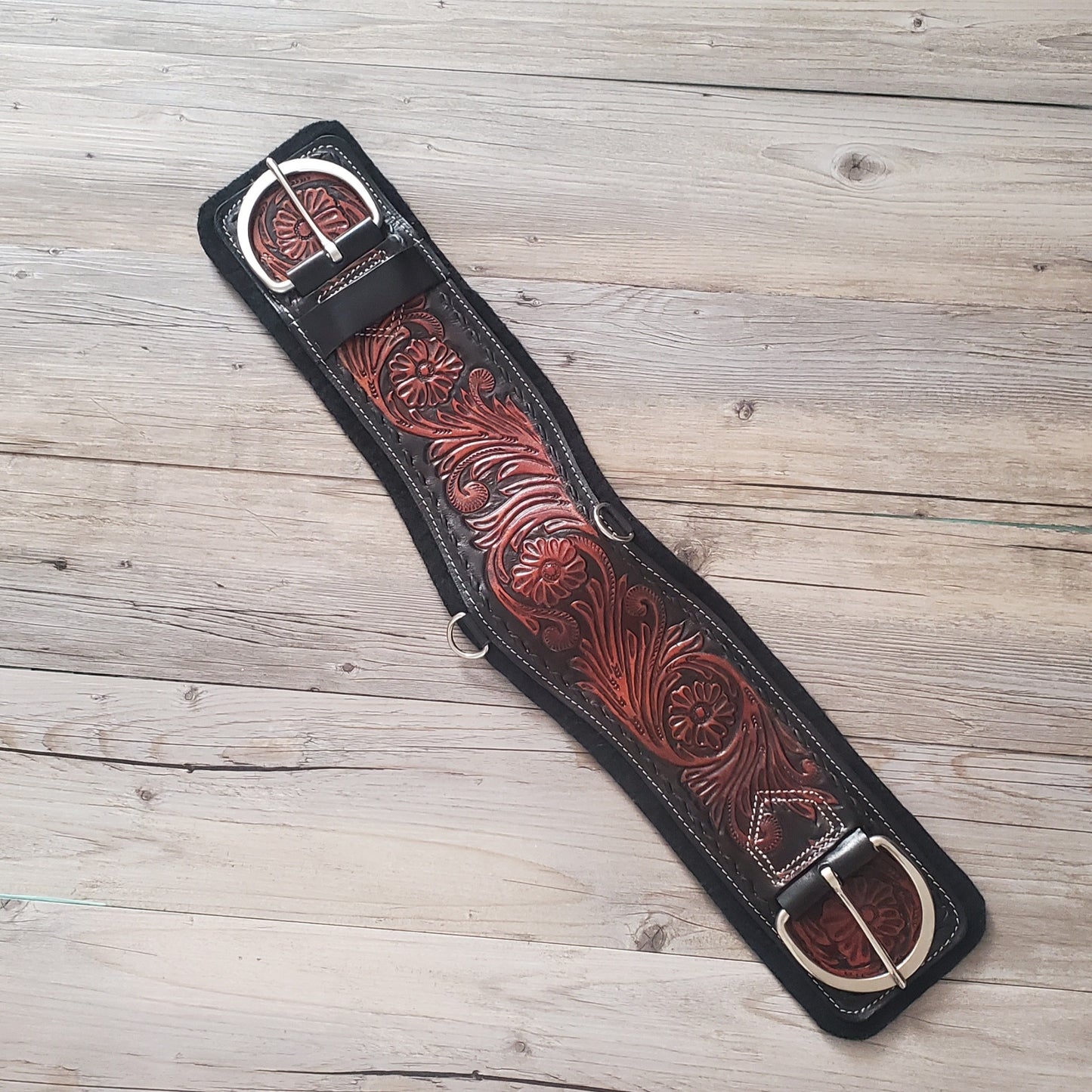 Tooled Leather Cinch
